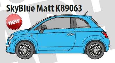 Голубая матовая пленка (SkyBlue) KPMF K89063